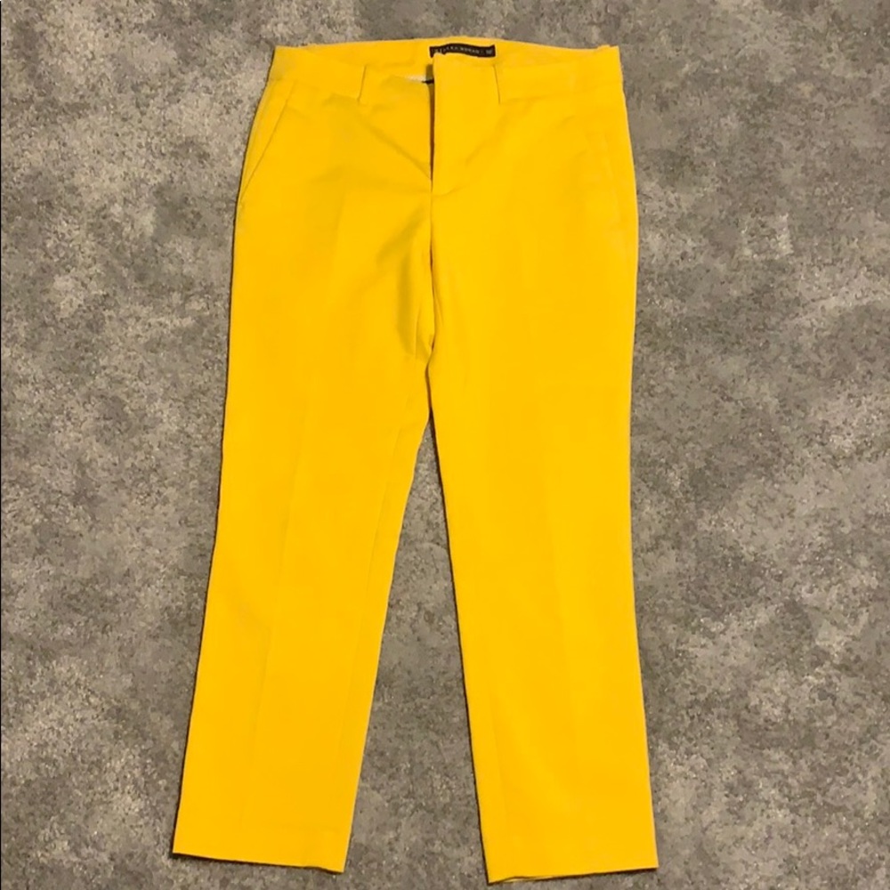Zara yellow dress pants